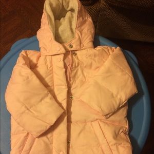 Baby Gap light pink toddler quitted girls coat